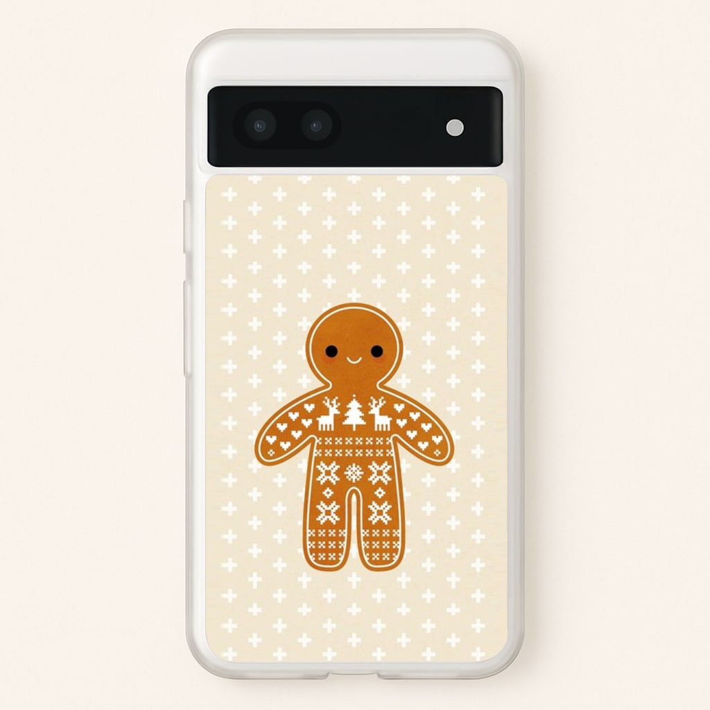 Christmas Jumper Pattern Gingerbread Man Phone Case