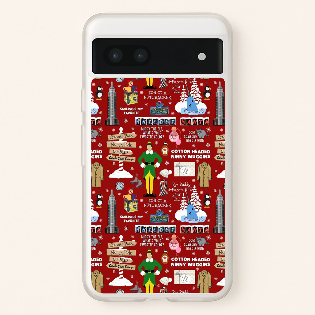 Red Elf Pattern Phone Case