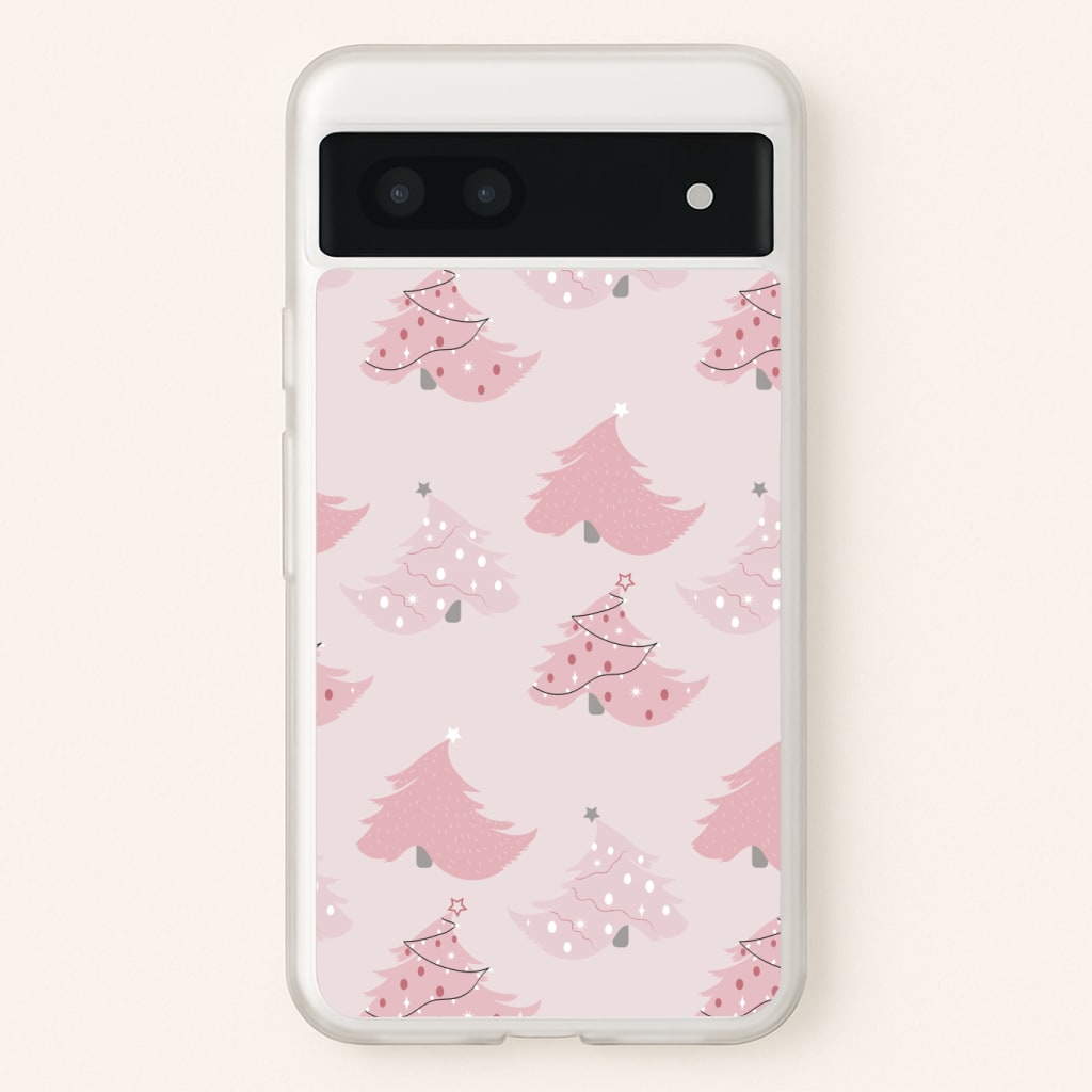 Pink Christmas Tree Pattern Phone Case