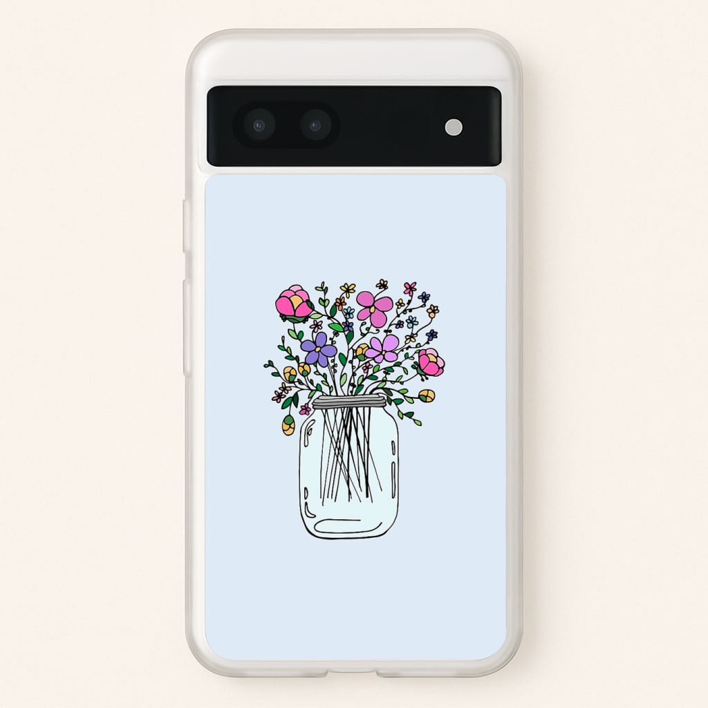 Cartoon Flower Jar Phone Case
