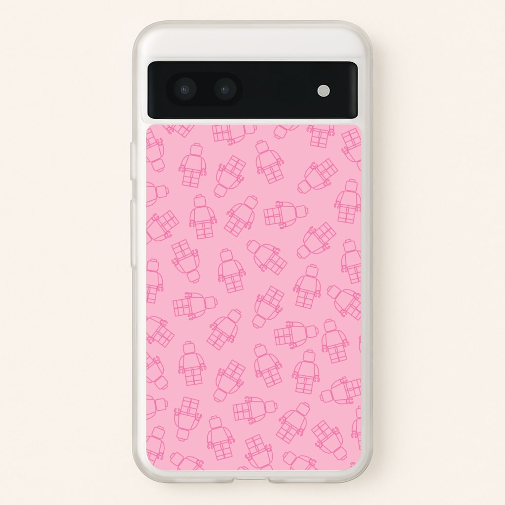 Bricks Figures Pattern Pink Phone Case