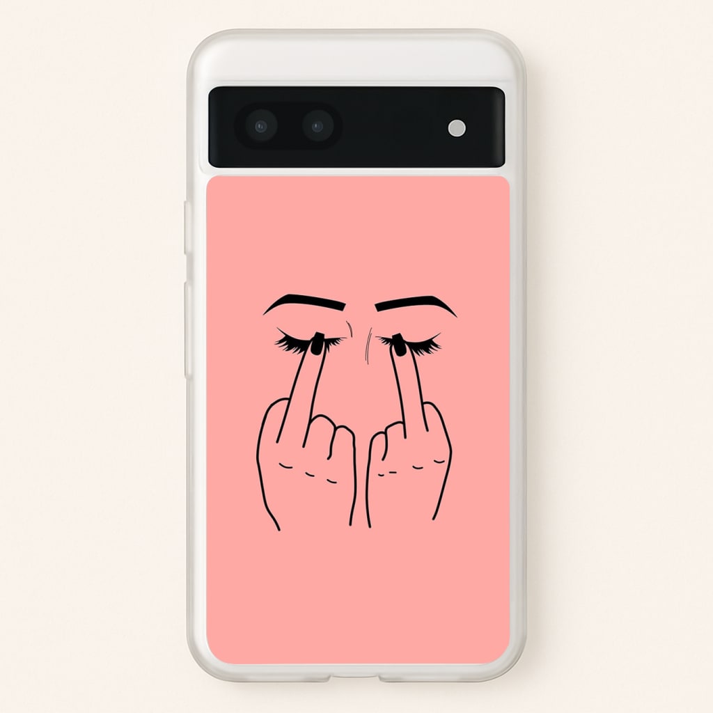Middle Finger Eyes Phone Case