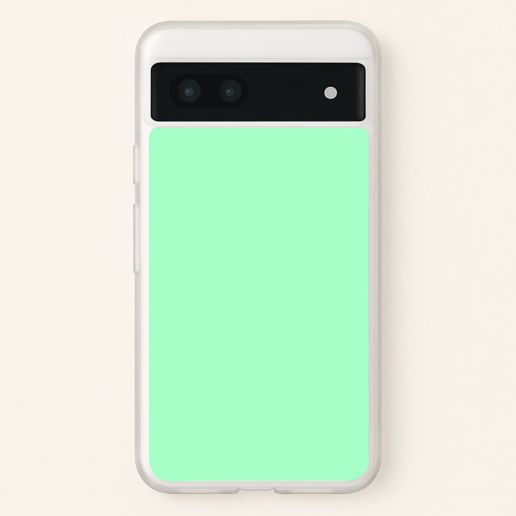 Back To Casics - Pretty Pastels - Plain Green Phone Case