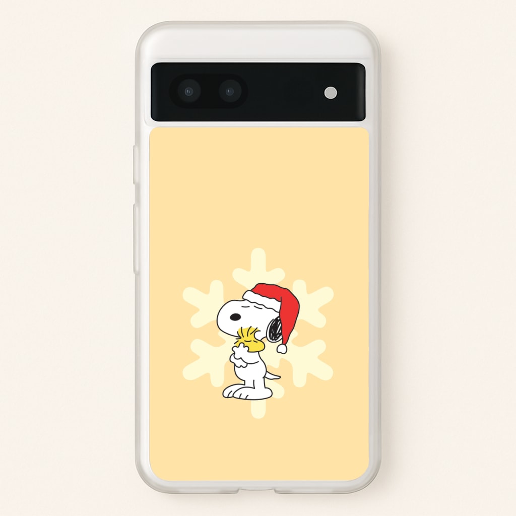 Christmas Cartoon Beagle And Bird Phone Case