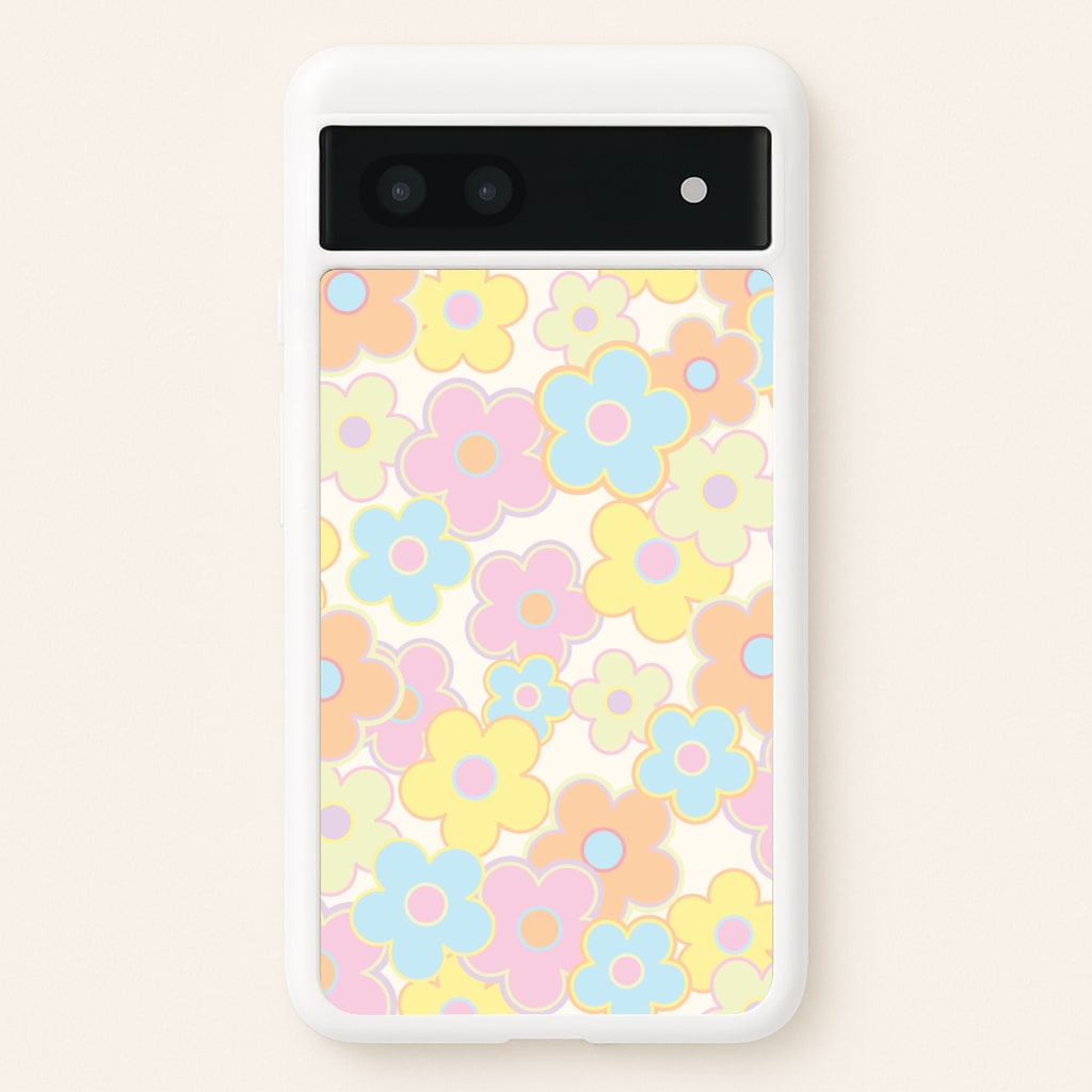 Pastel Abstract Flowers Pattern Phone Case
