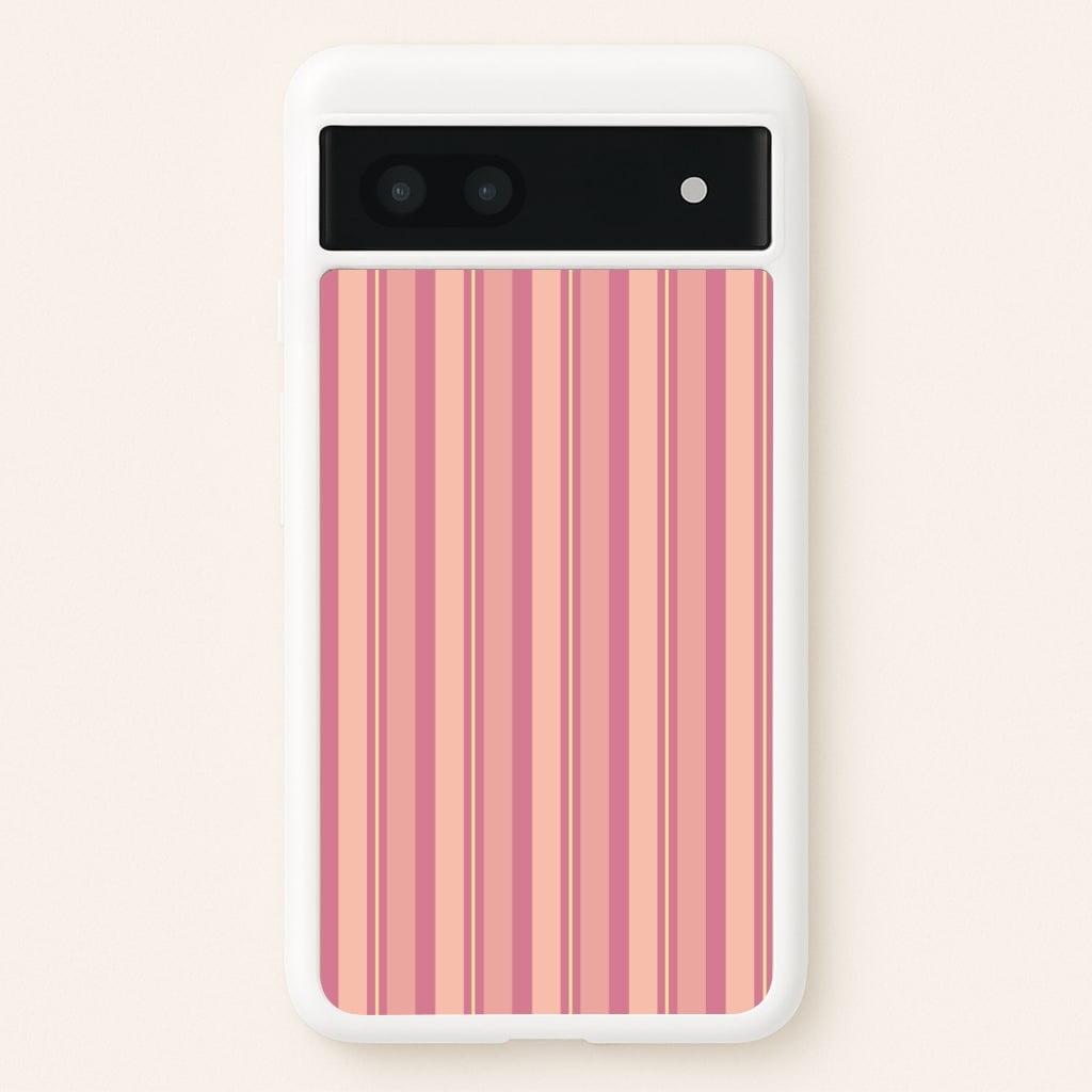 Pink And Yellow Stripes Phone Case