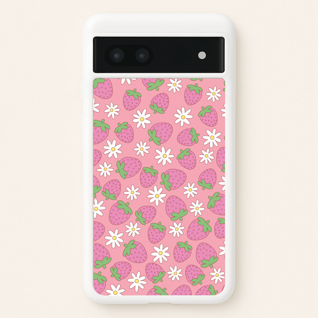 Pink Strawberries - Spring Patterns Phone Case