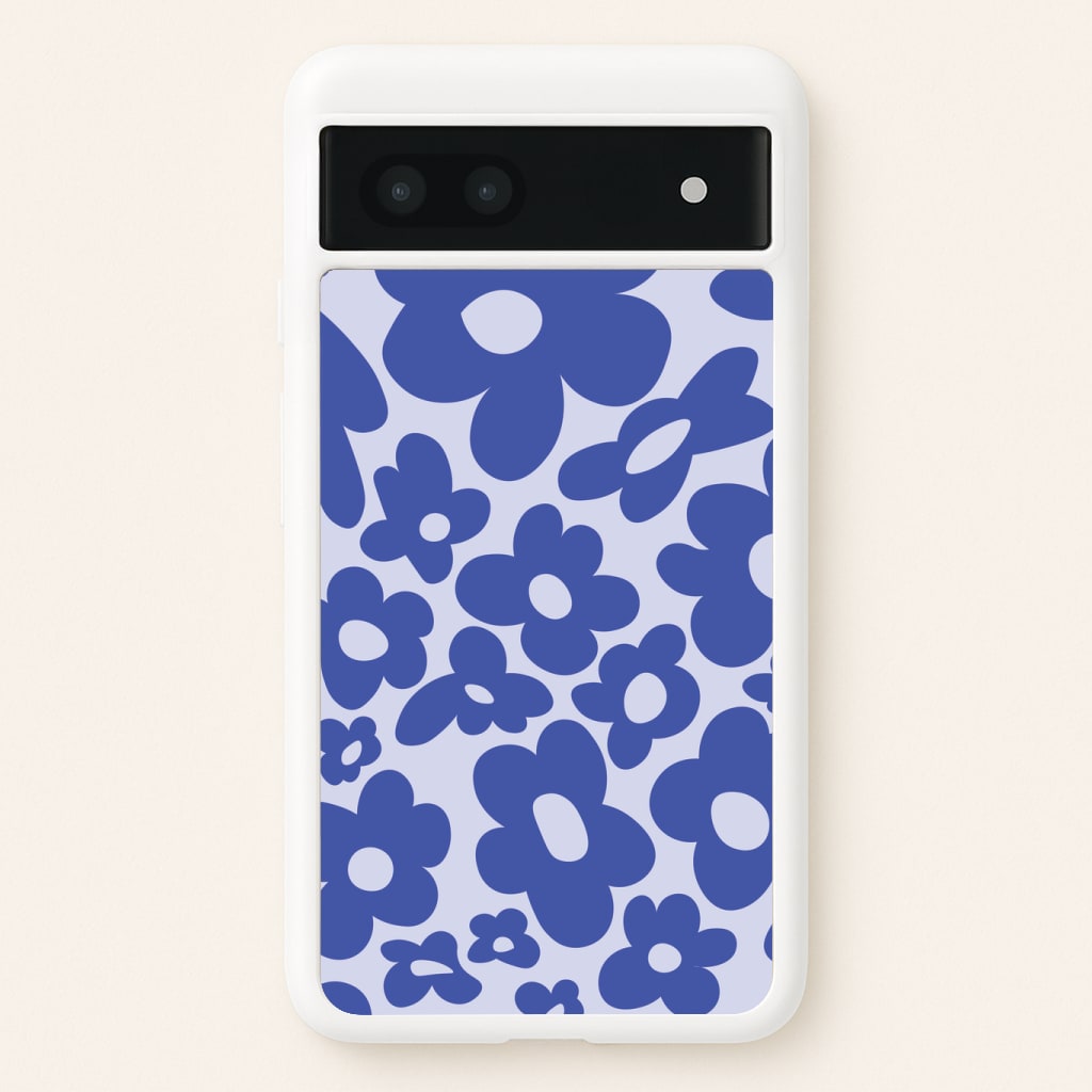Blue Flowers - Trippy Patterns Phone Case