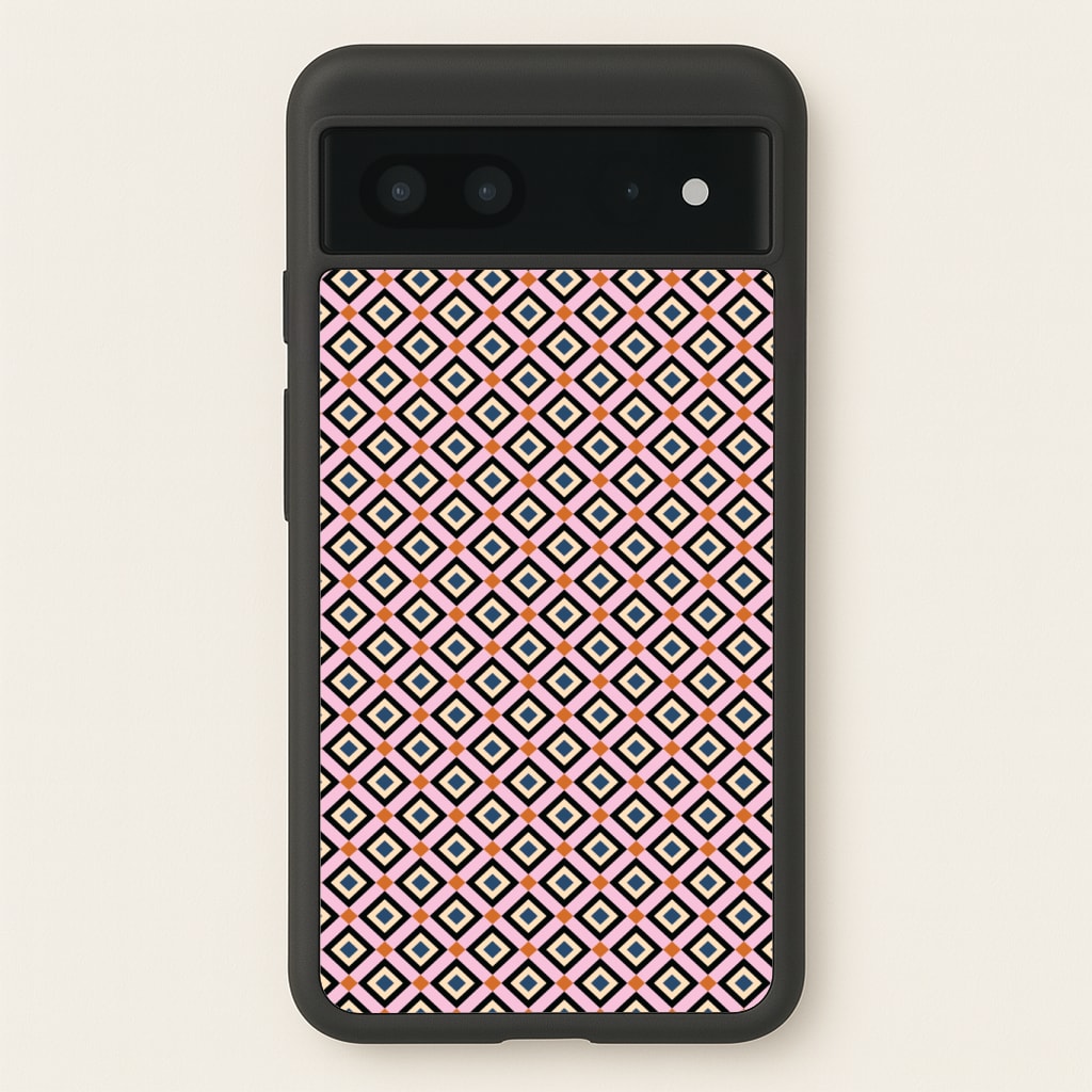 Retro Diamonds Pattern Phone Case