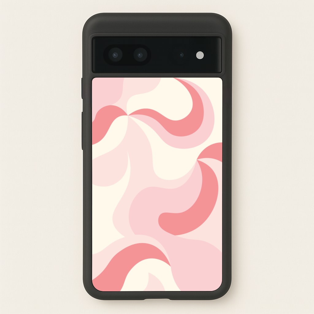 Pastel Pinks Abstract Pattern Phone Case