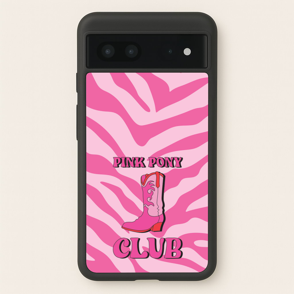 Zebra Print Pink Pony Club Phone Case
