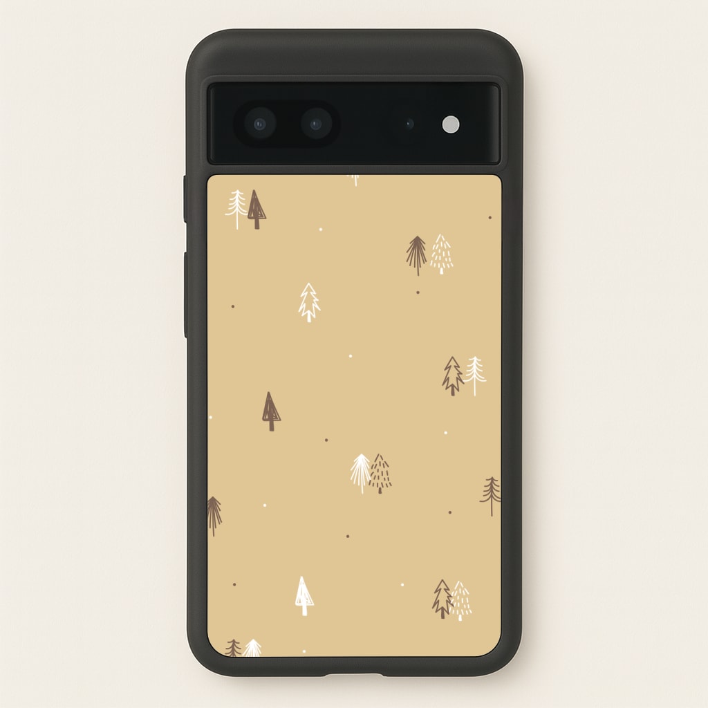 Minimal Christmas Trees Pattern Phone Case