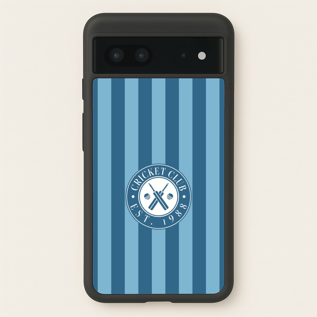 Stripey Cricket Badge Phone Case