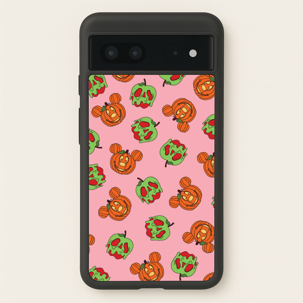 Pumpkin Mouse And Poison Apple Pattern Phone Case