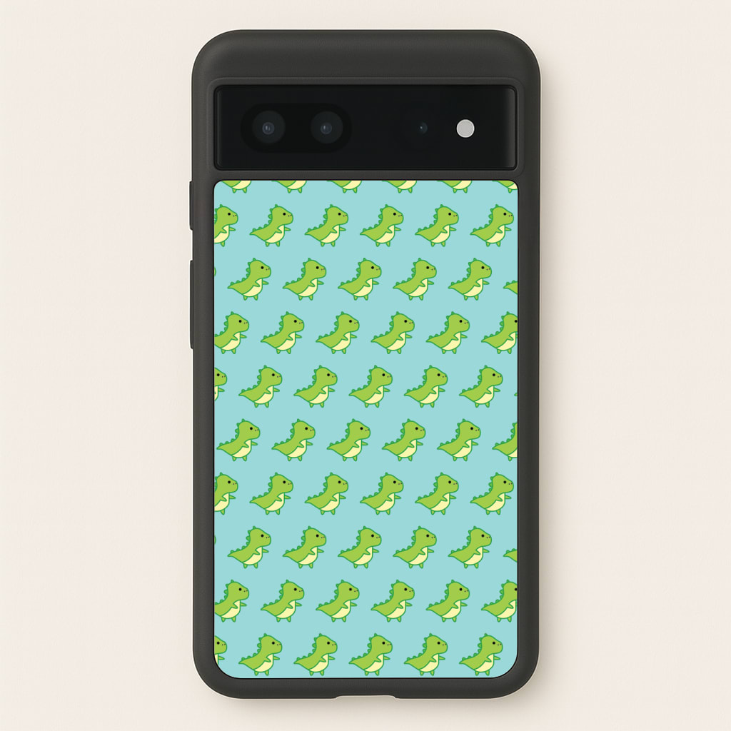Green Dinosaurs Pattern - Dinosaurs Phone Case