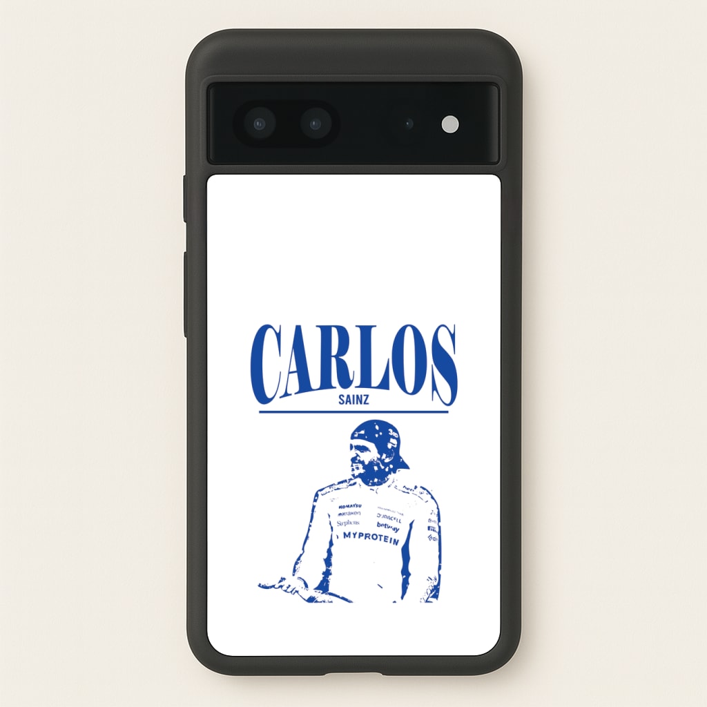 Carlos White And Blue Phone Case