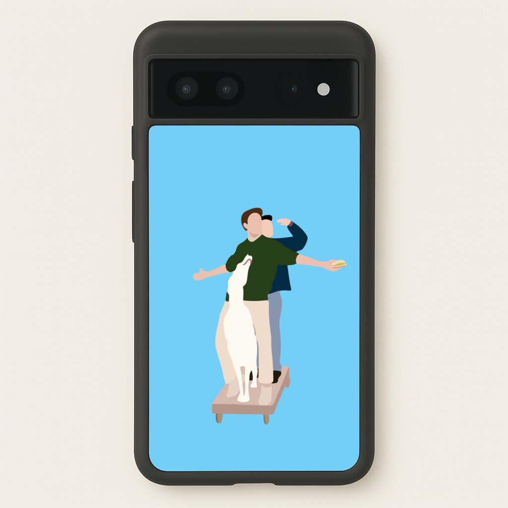 Two Men And A Dog Phone Case