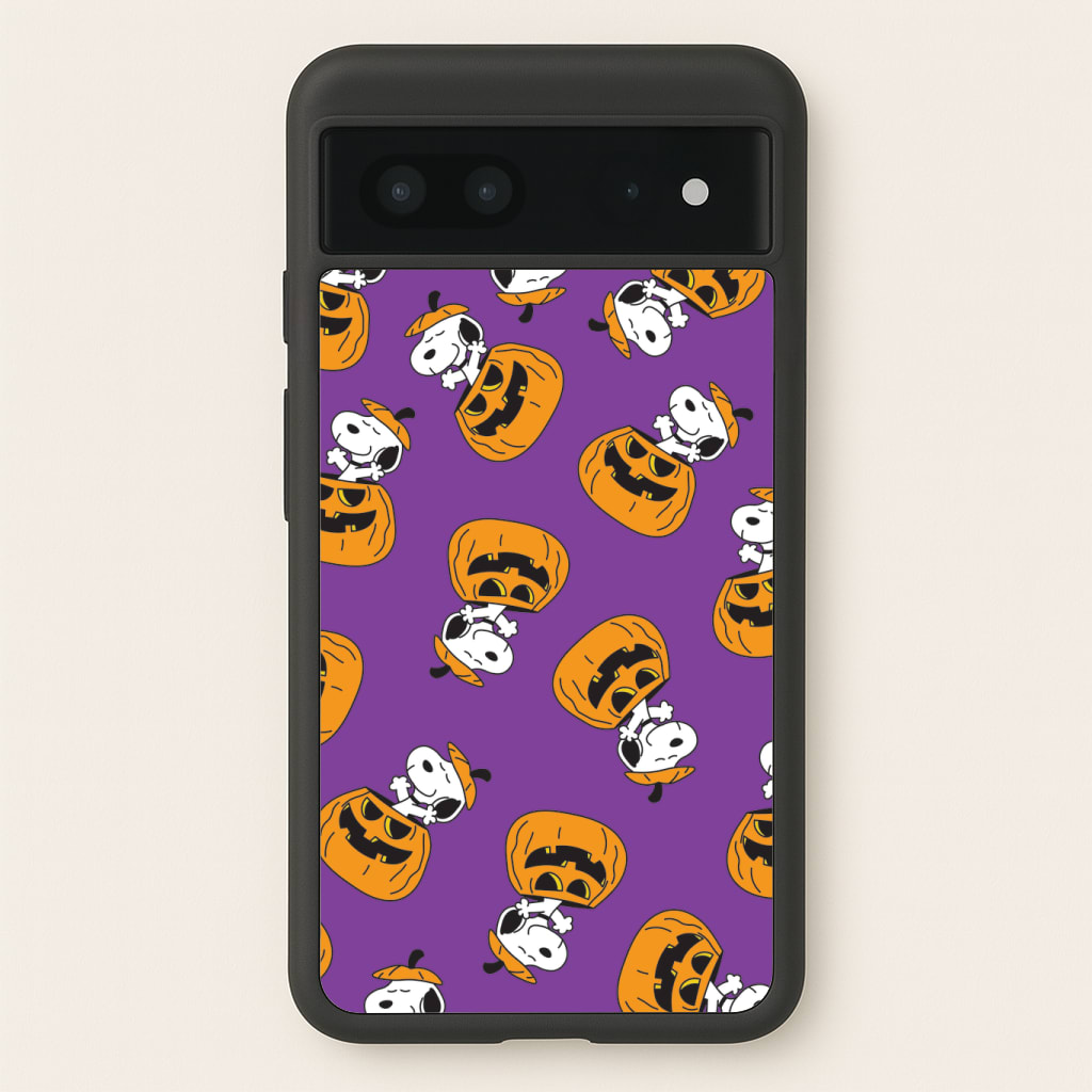 Cartoon Beagle Pumpkin Pattern Phone Case
