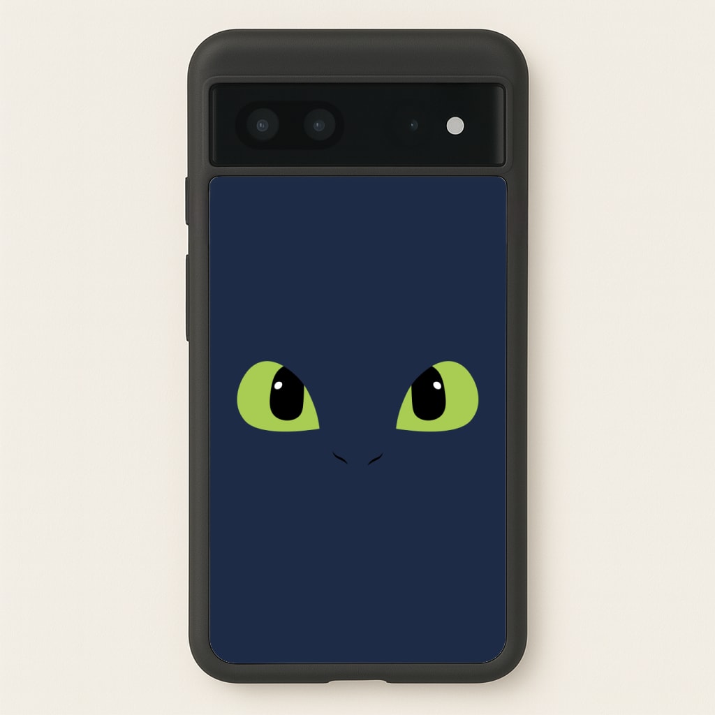 Black Fury Dragon Face Phone Case