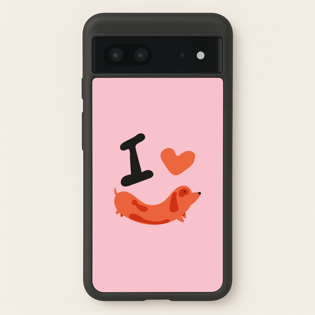 I love Dachshunds Phone Case