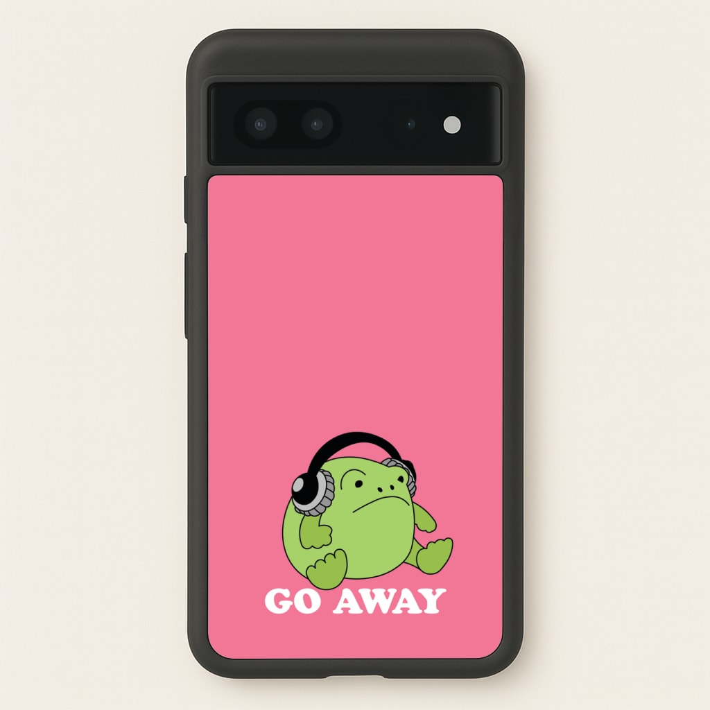 Go Away Grumpy Frog Phone Case