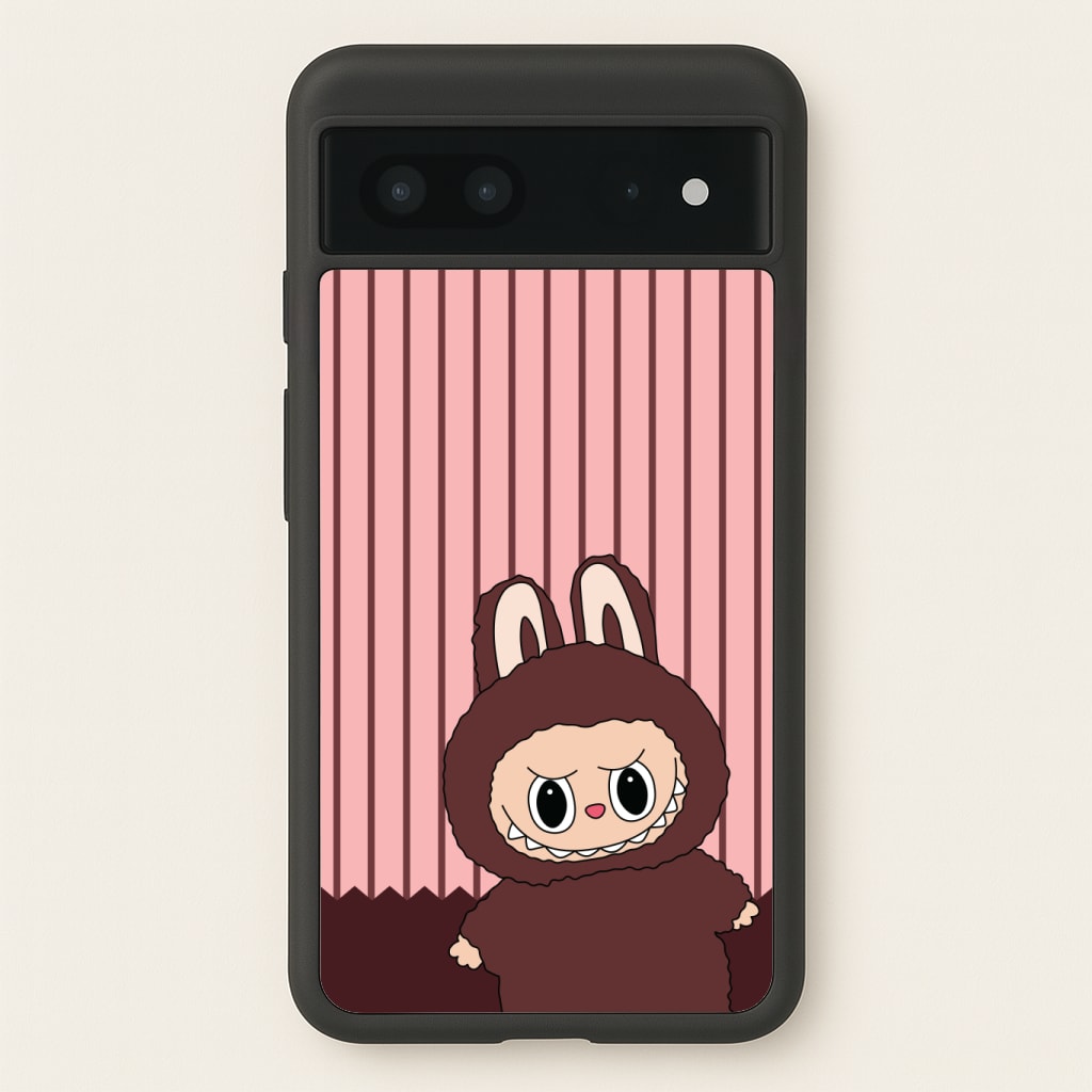 Stripey Cute Brown Monster Phone Case
