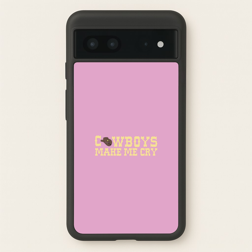 Cowboys Make Me Cry - Post Phone Case