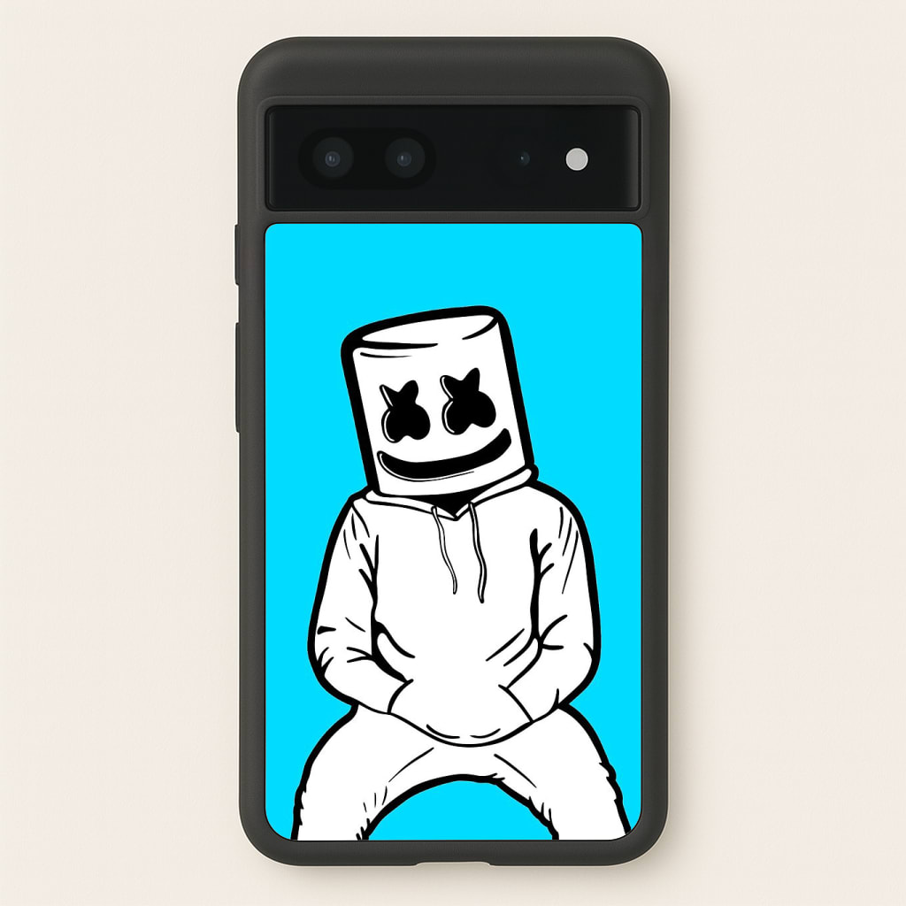 Blue White Helmet DJ Phone Case