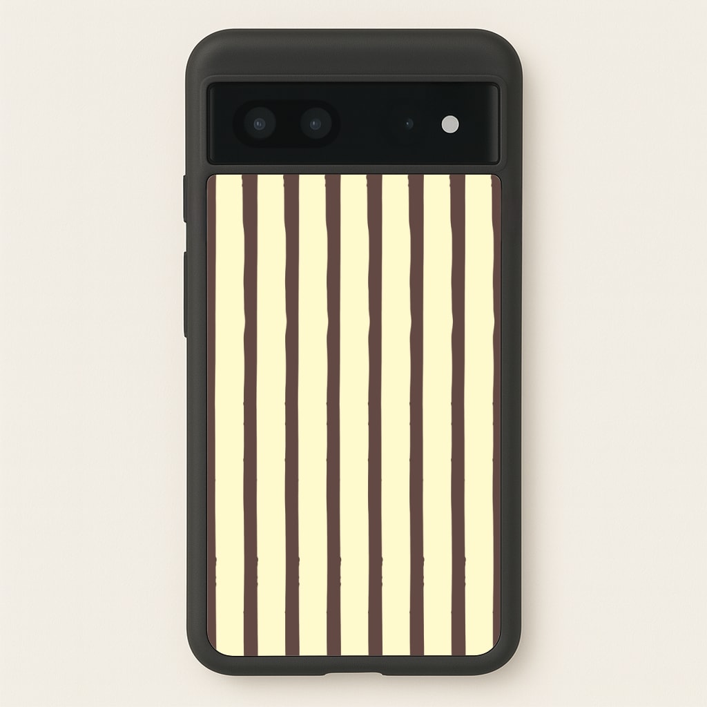 Vanilla & Chocolate Stripes Phone Case