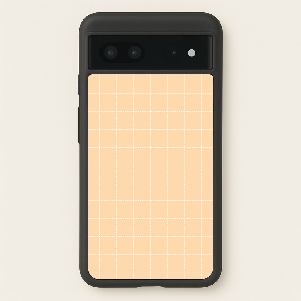 Criss Cross Peach Stripes Phone Case