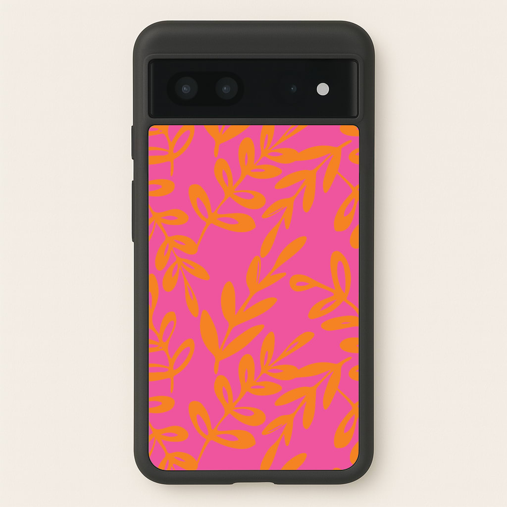 Pink & Orange Leaves - Foliage Phone Case