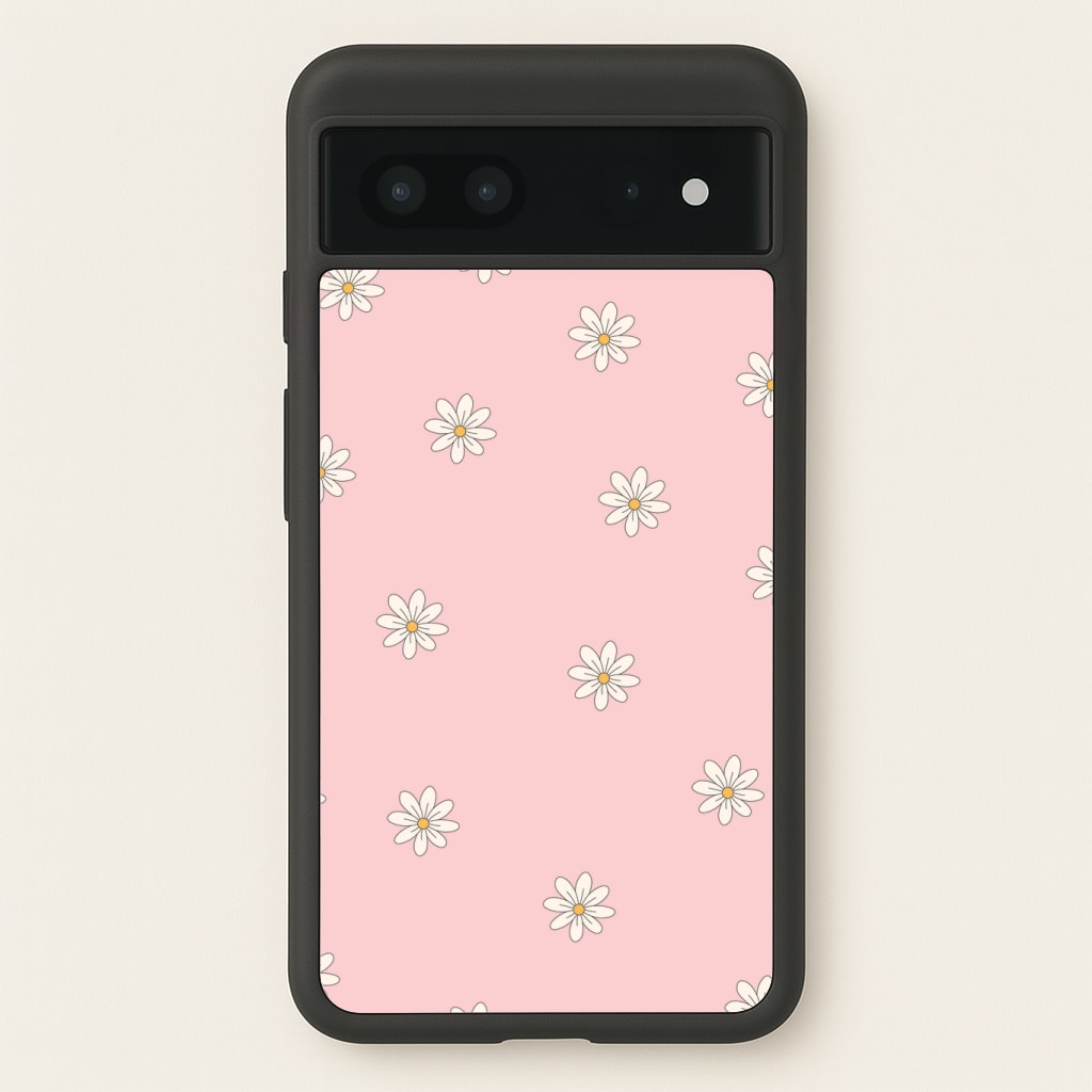 Dusty Pink Daisy Pattern Phone Case