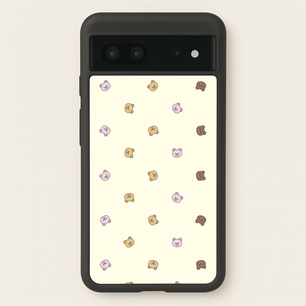 Miniature Teddy Bear Faces Pattern Phone Case