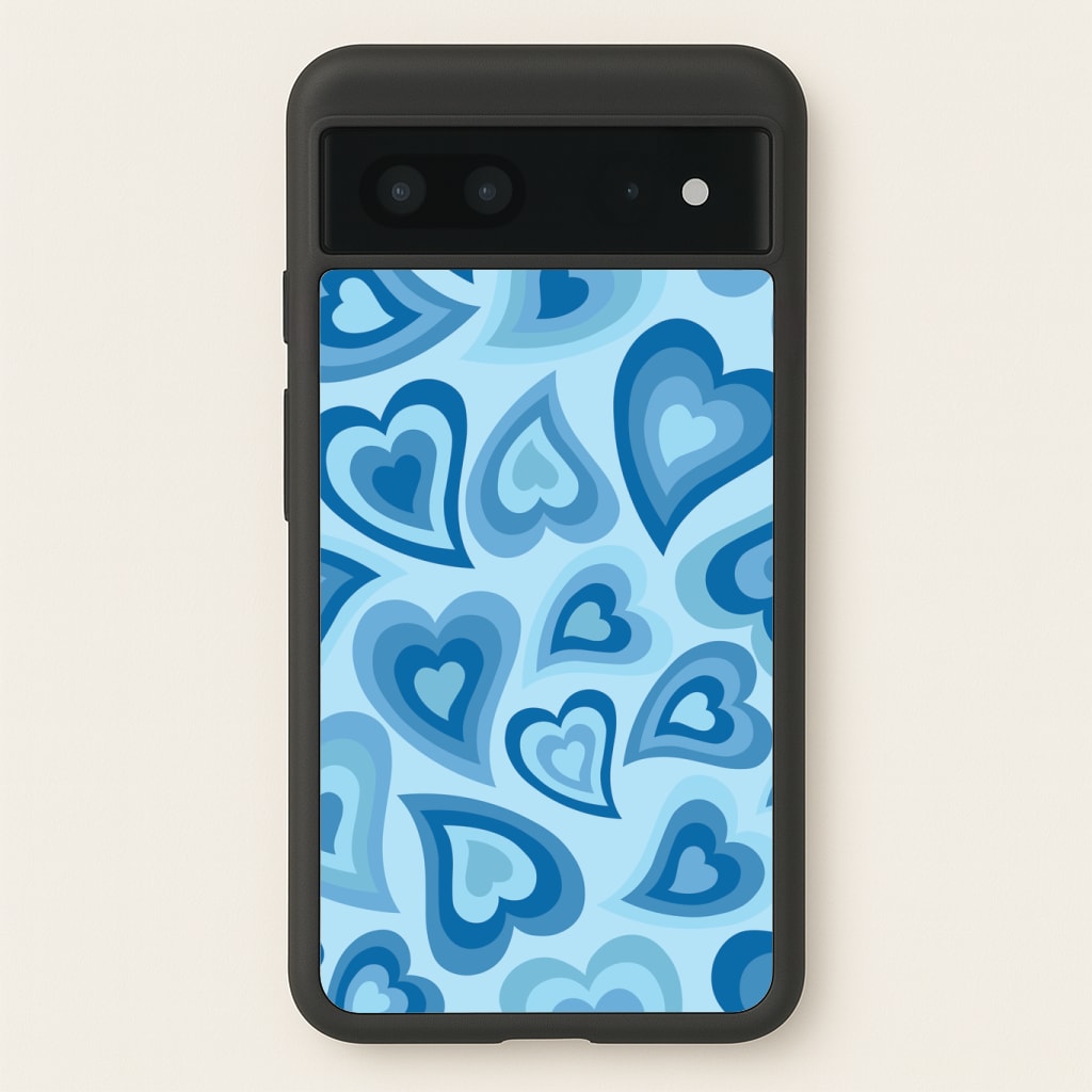 Blue Hearts - Trippy Patterns Phone Case