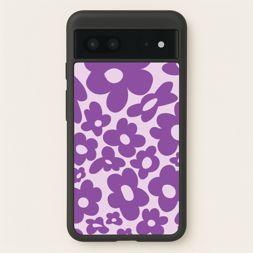 Purple Flowers - Trippy Patterns Phone Case