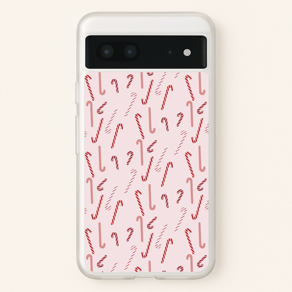Pink Candycane Christmas Pattern Phone Case