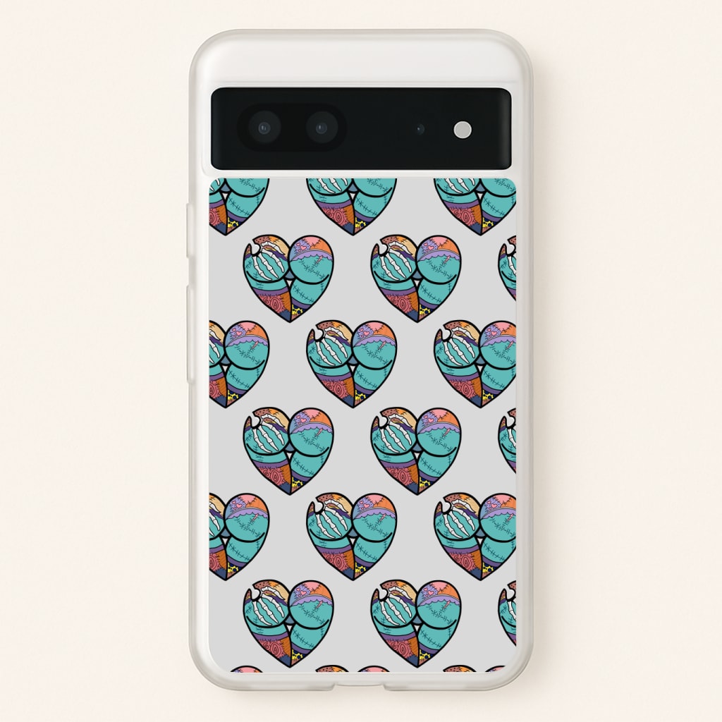 Sally And Jack Heart Pattern - TNBC Phone Case