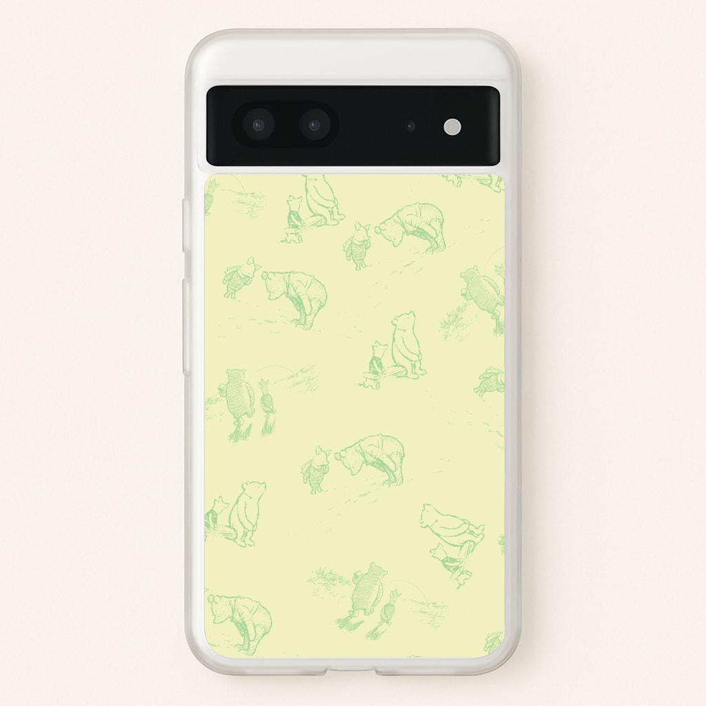 Sketched Winnie Pattern Phone Case