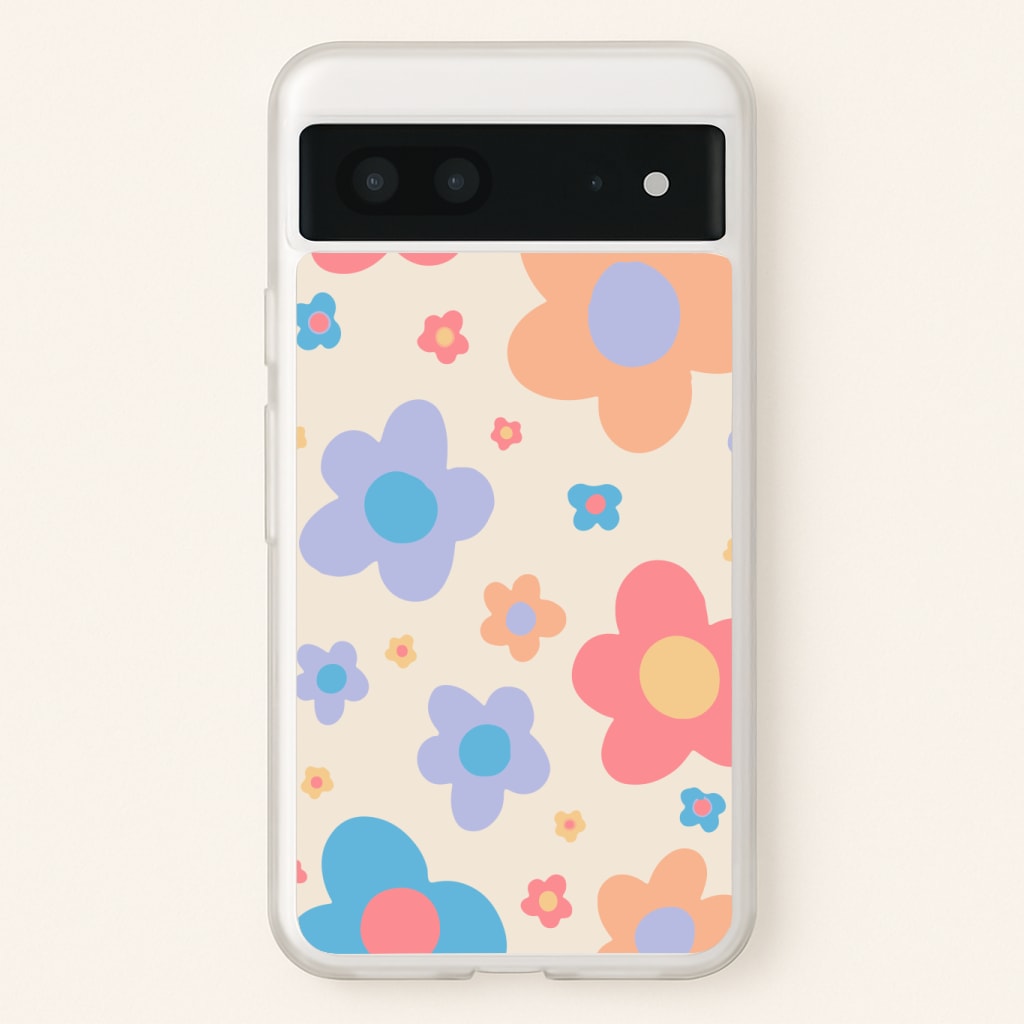Playful Flower Pattern Phone Case