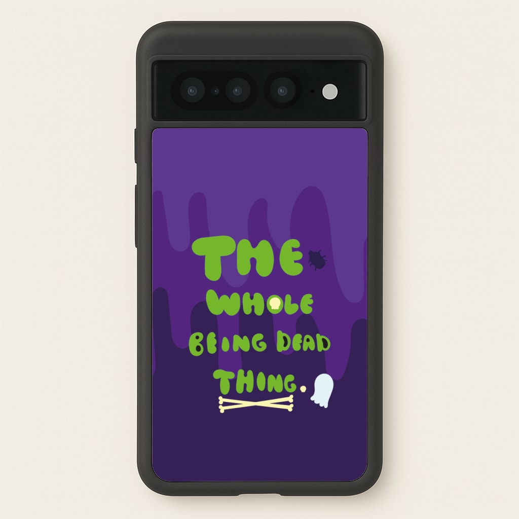 The Whole Being Dead Thing - Beetle Halloween Phone Case