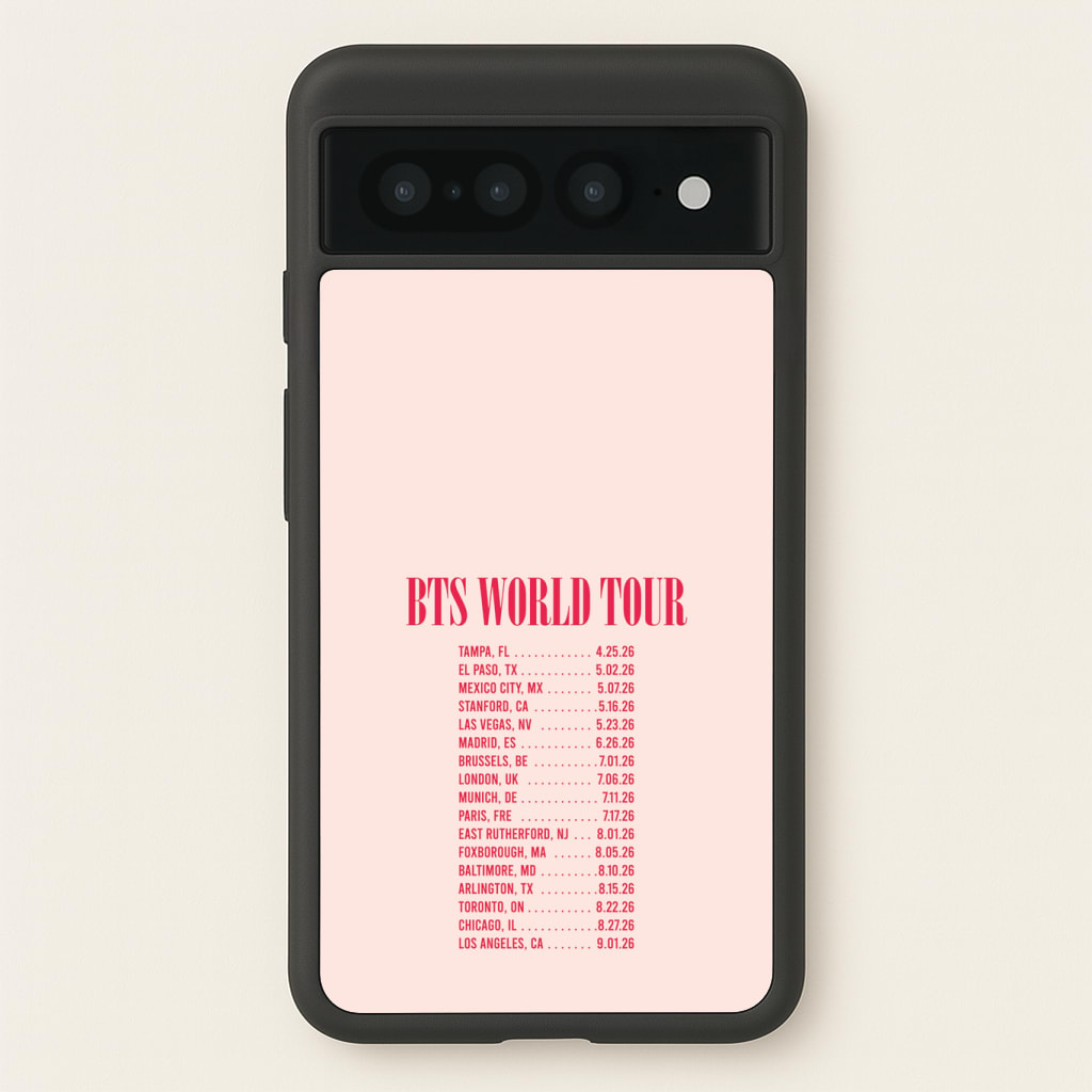 K-Pop Band World Tour List 2026 Phone Case