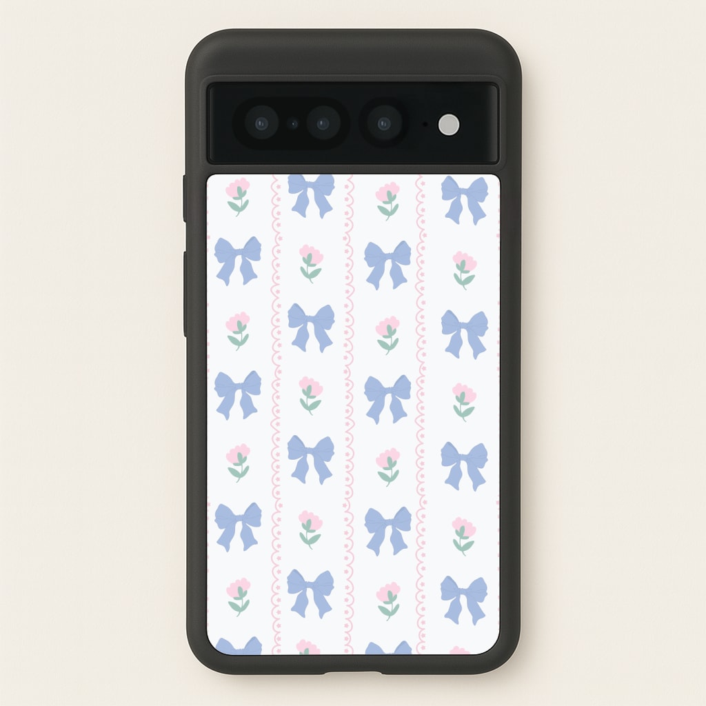 Pink Bows Pattern - Clean Girl Aesthetic Phone Case