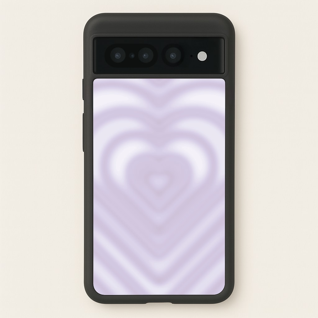 Drippy Love Heart Purple Phone Case