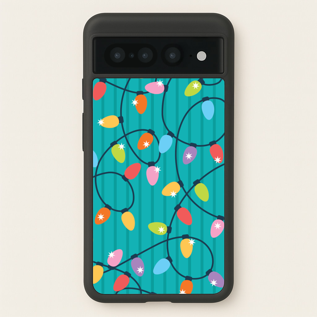 Funky Christmas Lights Pattern Phone Case
