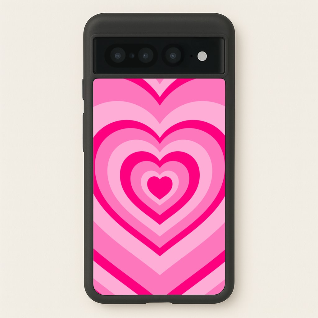 Pink - Colourful Hearts Phone Case
