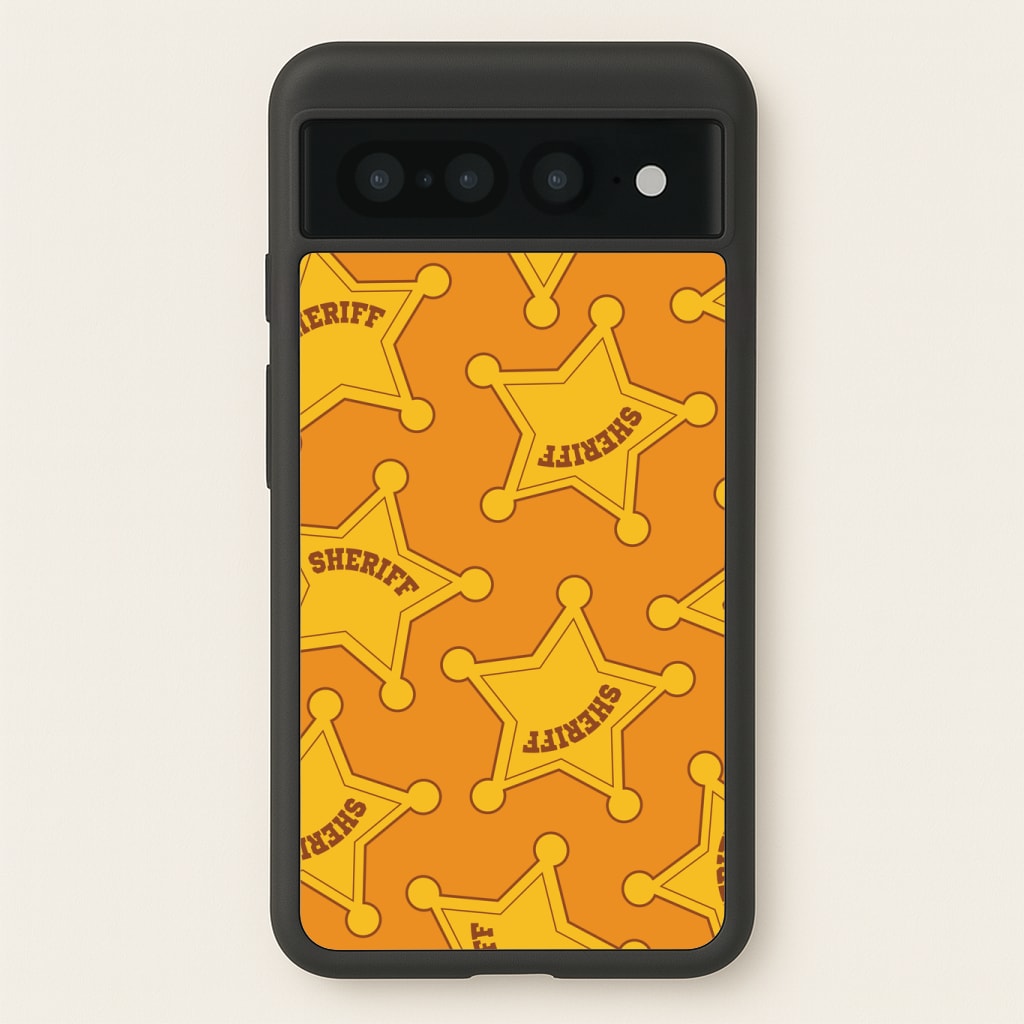Sheriff Badge Pattern Phone Case