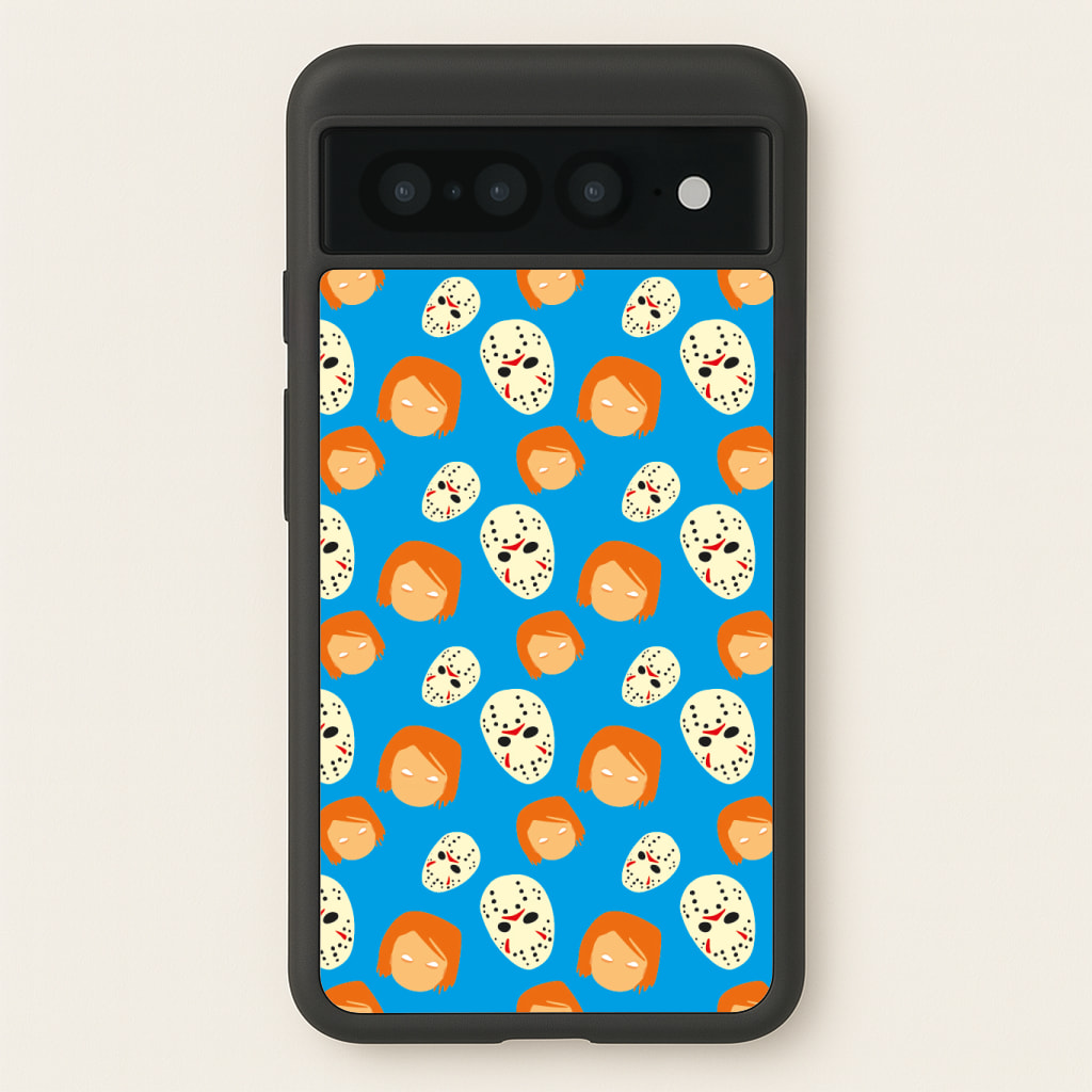 Chucky And Jason Pattern - Halloween Phone Case
