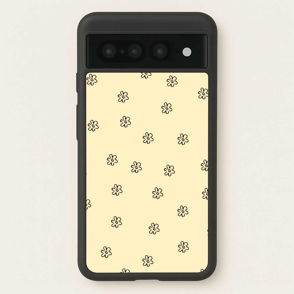 Detail Flower Pattern - Yellow Phone Case