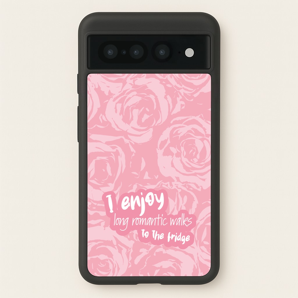 I Enjoy Long Romantic Walks - Funny Quotes Phone Case