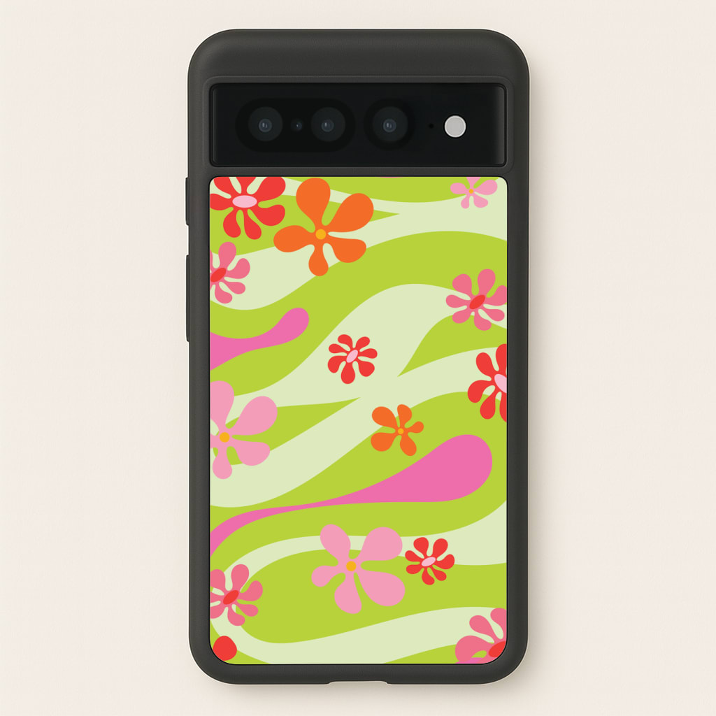 Retro Flowers Pattern Phone Case